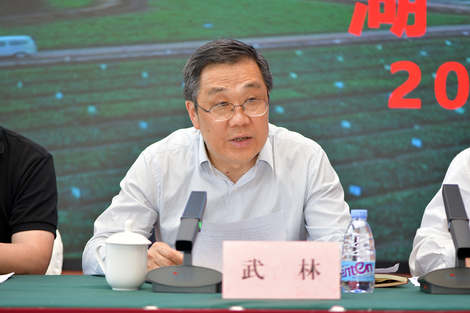 武林副秘书长讲话(记者-刘涛-摄)
